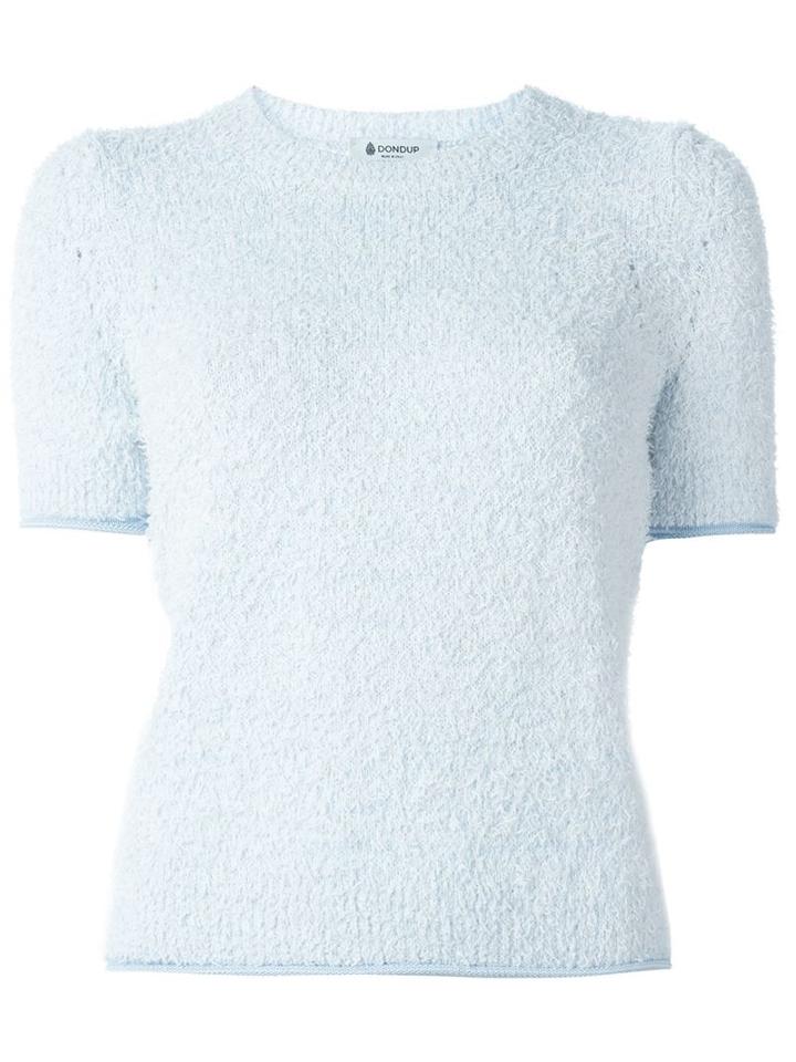 Dondup Woolly V-neck Sweater, Women's, Size: Xs, Blue, Cotton/viscose/polyamide