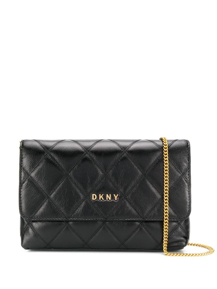Dkny Sofia Quilted Crossbody Bag - Black