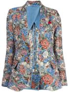 Ermanno Scervino () Jacquard Blazer, Women's, Size: 46, Polyester/acrylic/cotton/linen/flax