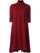Ultràchic Plaid Classic Collar Dress, Women's, Size: 42, Red, Polyester/spandex/elastane/wool