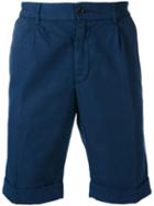 Aspesi - Chino Shorts - Men - Cotton/linen/flax - 52, Blue, Cotton/linen/flax