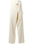 Erika Cavallini Asami Trousers, Women's, Size: S, Nude/neutrals, Cotton/linen/flax/spandex/elastane