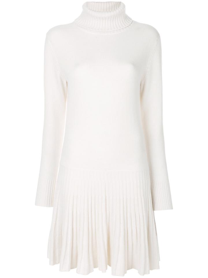 Chloé Dropped Waist Knitted Dress - Nude & Neutrals