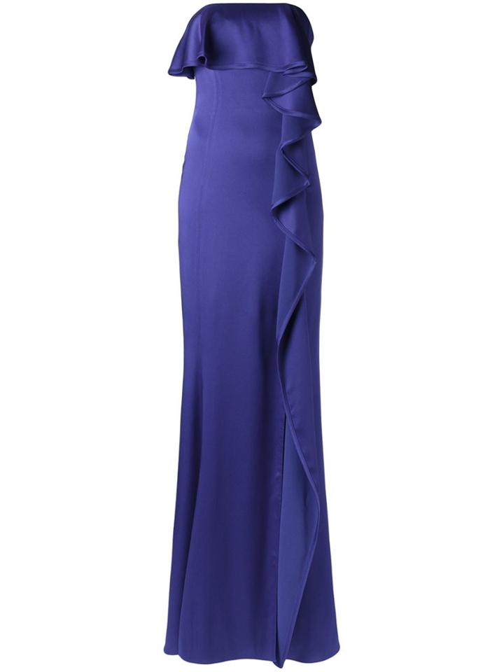 Tufi Duek Strapless Gown - Pink & Purple