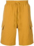 Cmmn Swdn Drawstring Fitted Shorts - Yellow & Orange
