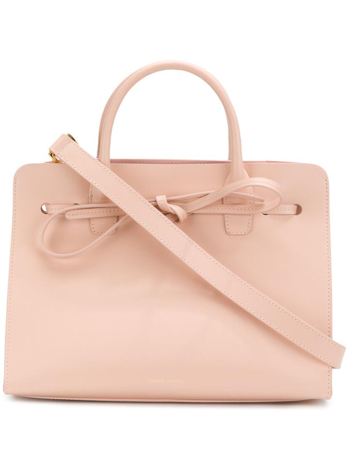 Mansur Gavriel Bow-tied Tote - Pink & Purple