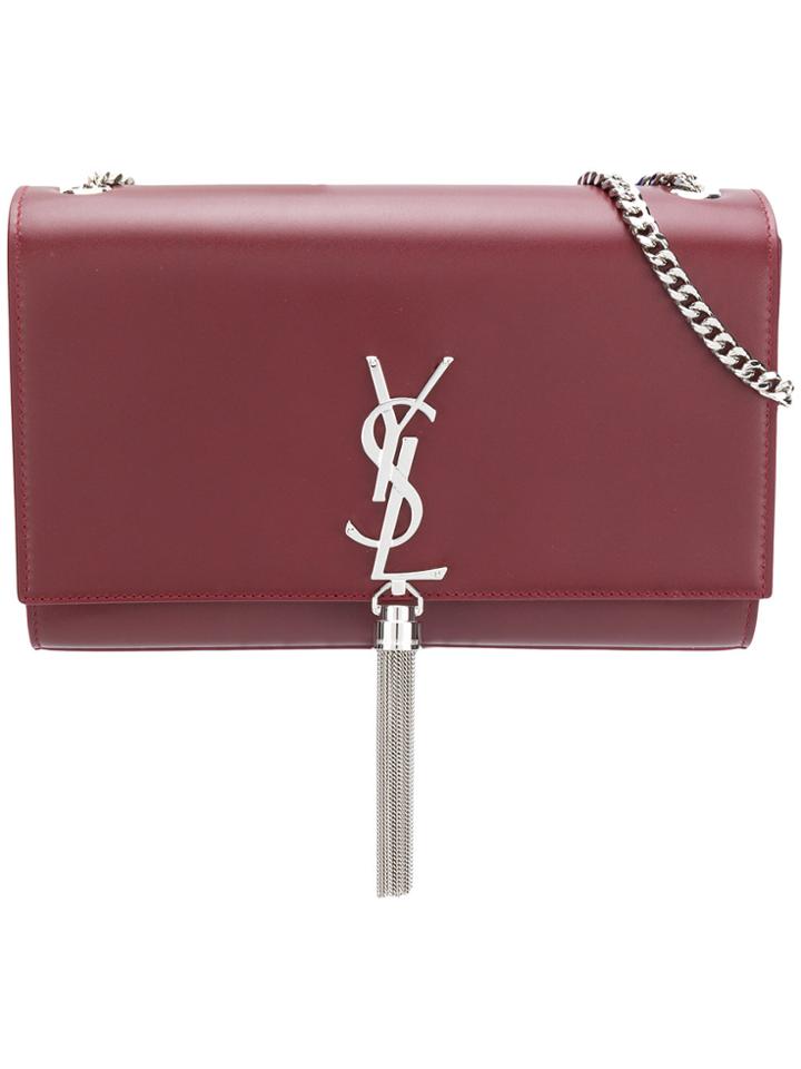 Saint Laurent Monogram Kate Crossbody Bag - Red