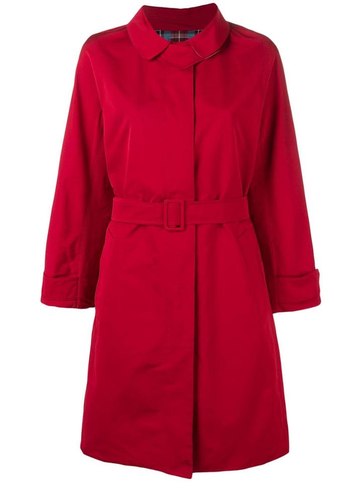 Max Mara Faillem Reversible Trench Coat - Red