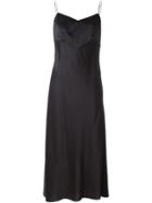 Jil Sander Slip Dress, Women's, Size: 36, Black, Silk/acetate/viscose