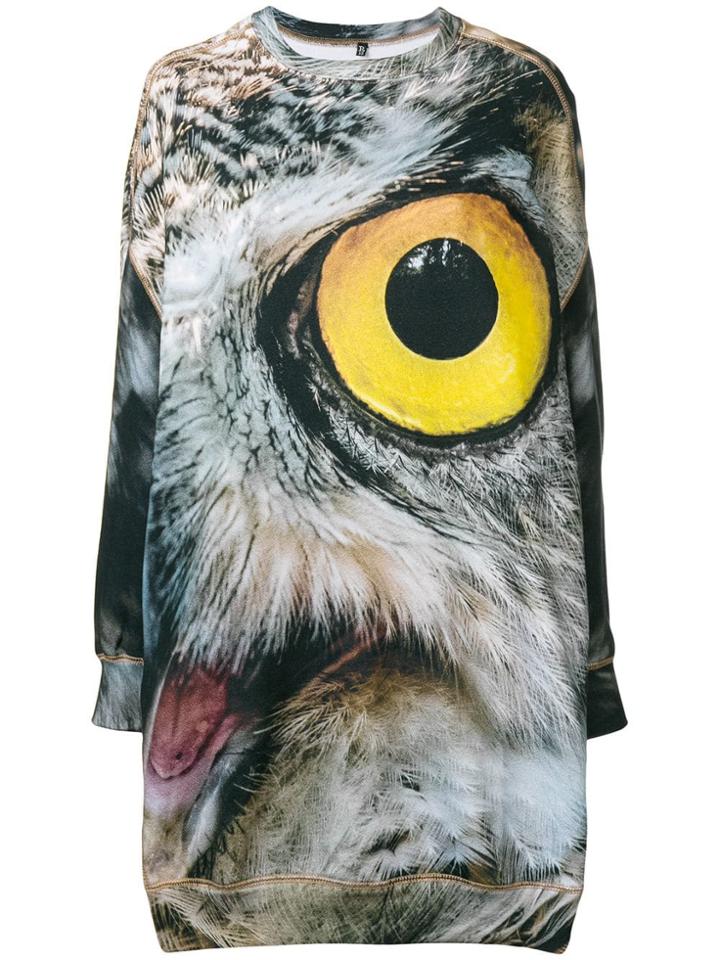 R13 Owl Grunge Sweater Dress - Nude & Neutrals
