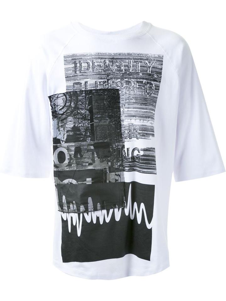Liam Hodges Patch T-shirt, Men's, Size: M, White, Cotton