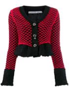 Alexander Wang Tweed Fishnet Jacket - Black
