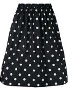 Comme Des Garçons - Polka Dots A-line Skirt - Women - Polyester - S, Black, Polyester