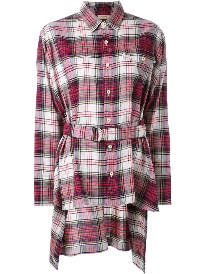 Fad Three Asymmetric Belt Shirt