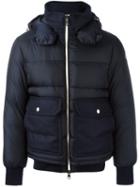 Moncler 'rebelais' Padded Jacket, Men's, Size: 4, Blue, Feather Down/polyamide/virgin Wool