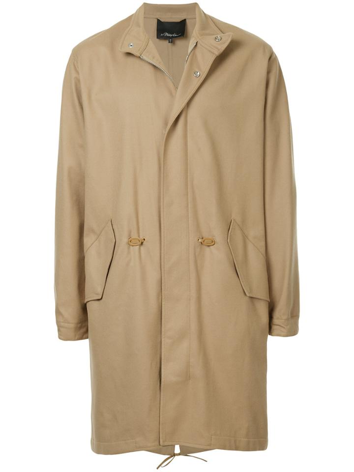 3.1 Phillip Lim Fishtail Hem Parka - Brown