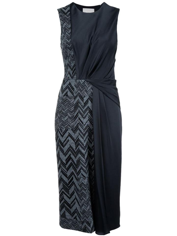 Jason Wu Panelled Herringbone Midi Dress