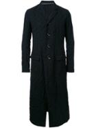 Nude Single Breasted Coat, Men's, Size: 2, Black, Wool