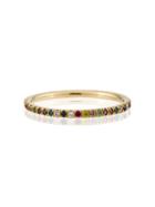 Ileana Makri Rainbow Diamond Band Ring - Multicolour