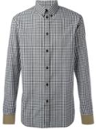 Givenchy Gingham Check Shirt, Men's, Size: 40, Black, Cotton
