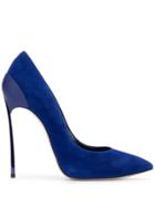Casadei Fabric Mix Pumps - Blue