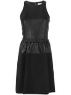 Michael Michael Kors Leather Panel Flared Dress