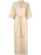 Matteau Classic Long Shirt Dress - Brown