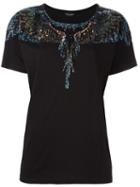 Marcelo Burlon County Of Milan 'el Risco' T-shirt, Women's, Size: Xs, Black, Cotton/pvc