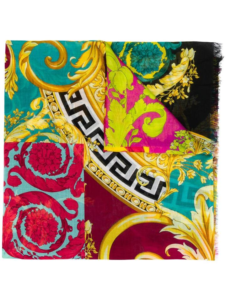 Versace Printed Scarf - Pink