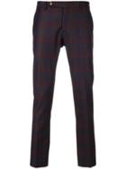 Entre Amis Patterned Cropped Trousers - Pink & Purple