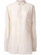 Aleksandr Manamïs Creased Effect Shirt - Yellow