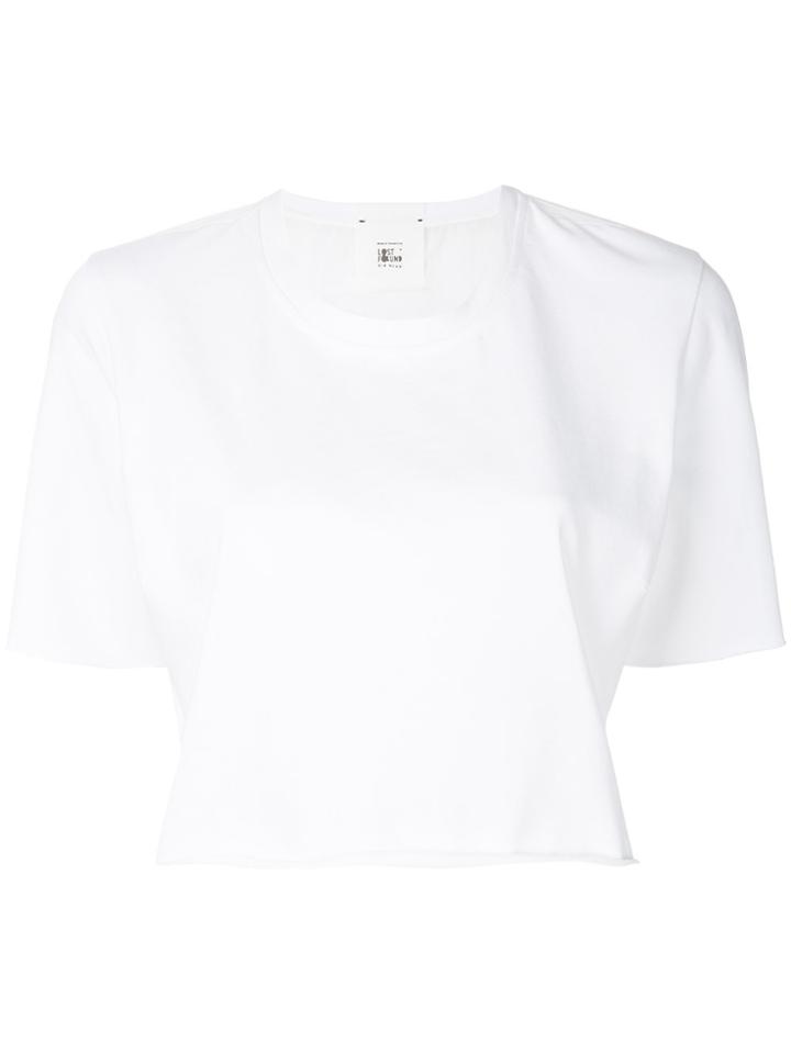 Lost & Found Rooms Short-sleeve Crop T-shirt - White