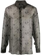 Nahmias Paisley Print Shirt - Black