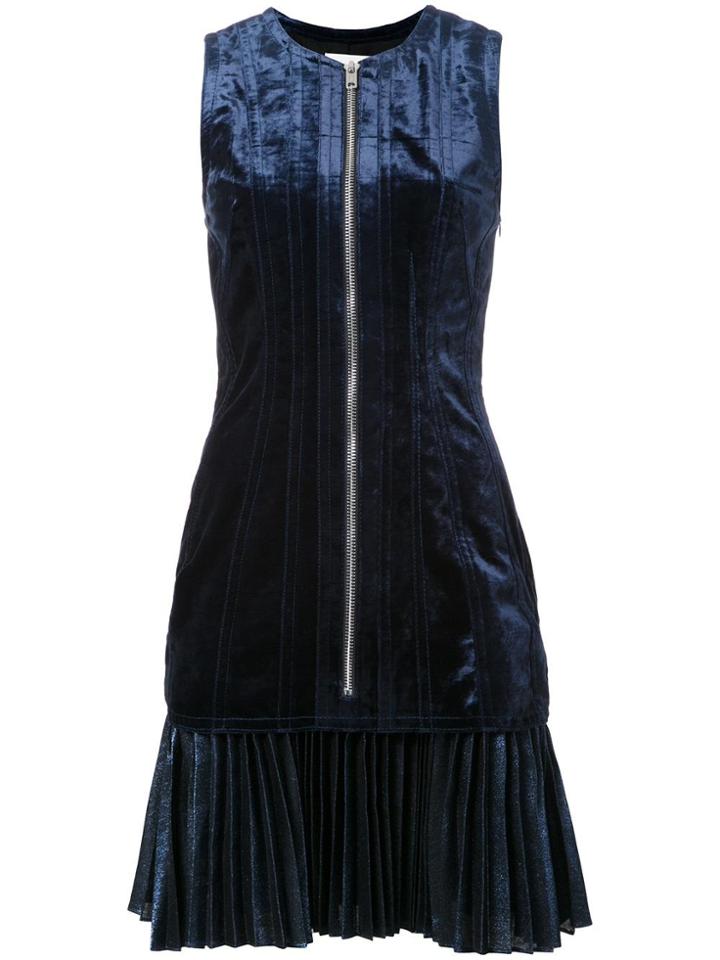 3.1 Phillip Lim Bonded Velvet Dress - Blue