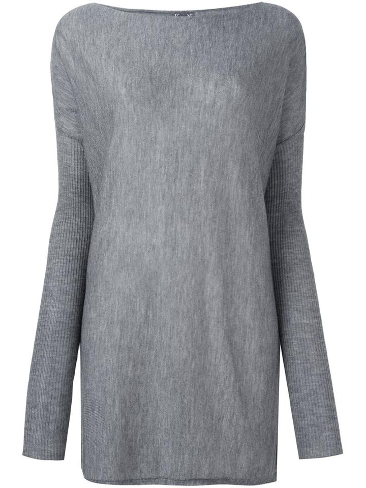 Kristensen Du Nord Oversized Jumper, Women's, Size: 1, Grey, Cashmere