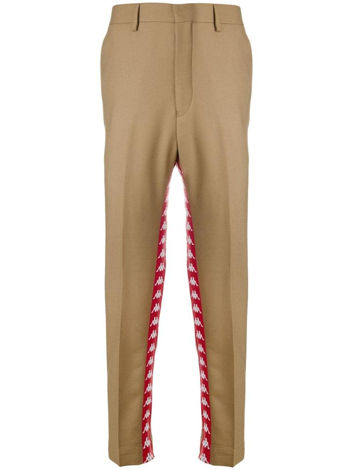 Paura Logo Oversized Trousers - Nude & Neutrals