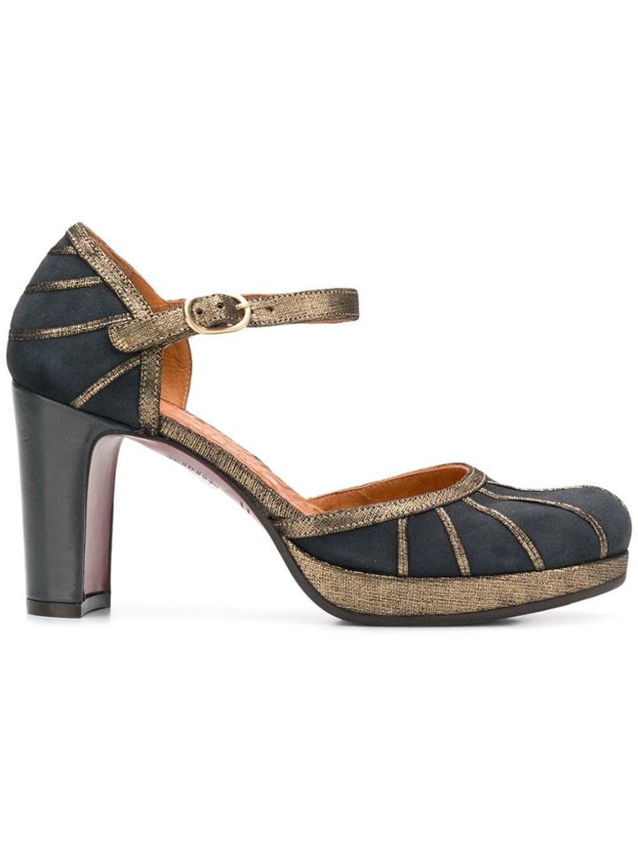 Chie Mihara Capi Ankle Strap Pumps - Grey