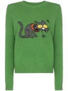 Miu Miu Simpsons Snowball Wool Sweater - Green