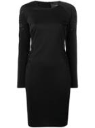 John Richmond Long-sleeve Fitted Dress - Black