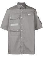 Gcds Structured Shirt - Grey