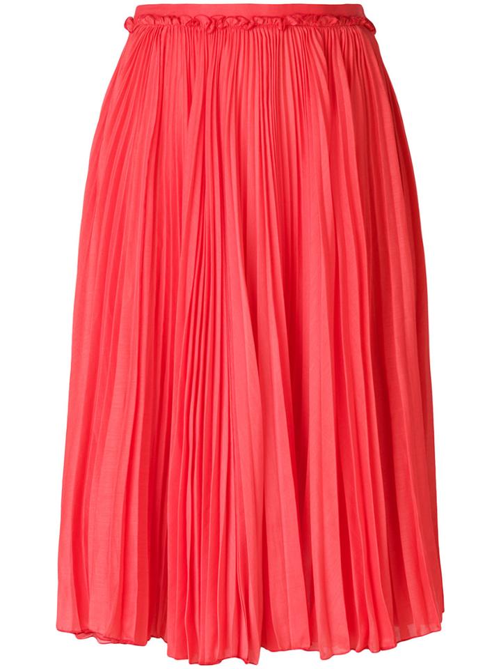 Rochas Full Midi Skirt - Pink & Purple