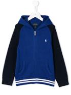 Ralph Lauren Kids Embroidered Logo Hoodie, Boy's, Size: 7 Yrs, Blue