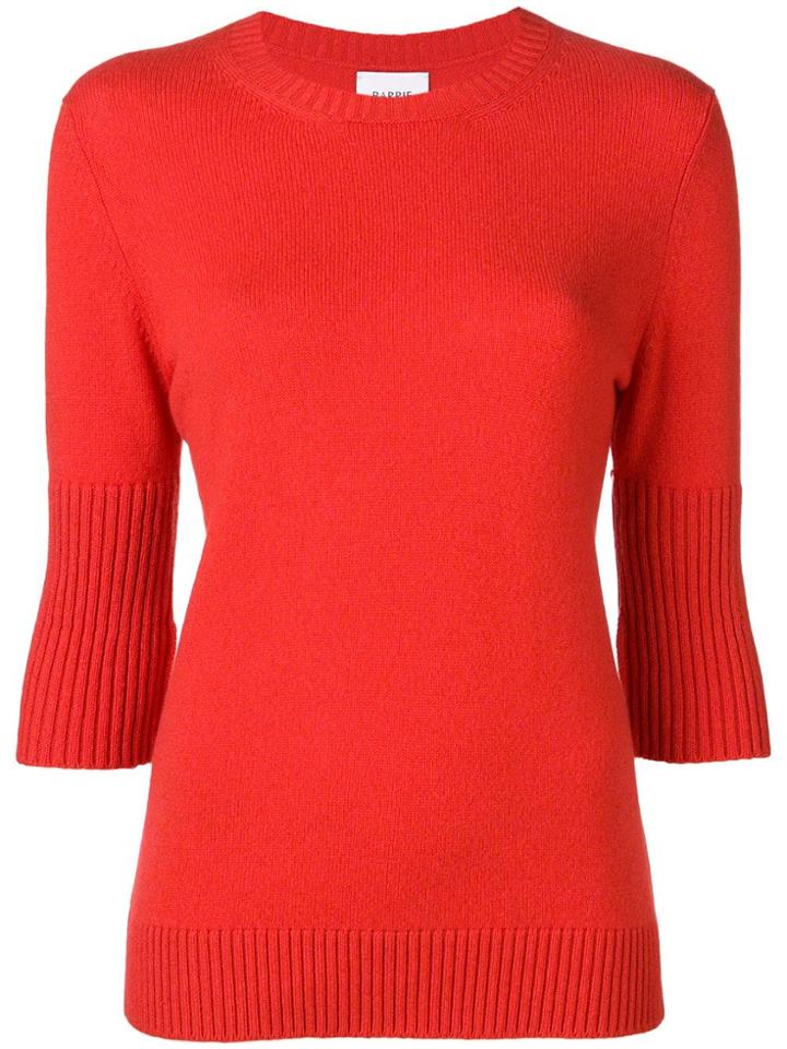 Barrie Classic Cashmere Sweater - Red