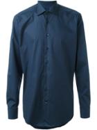Etro Classic Shirt, Men's, Size: 43, Blue, Cotton/spandex/elastane