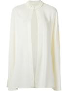 Three-quarter Sleeves Coat - Women - Polyester/spandex/elastane - 38, White, Polyester/spandex/elastane, Lilly Sarti