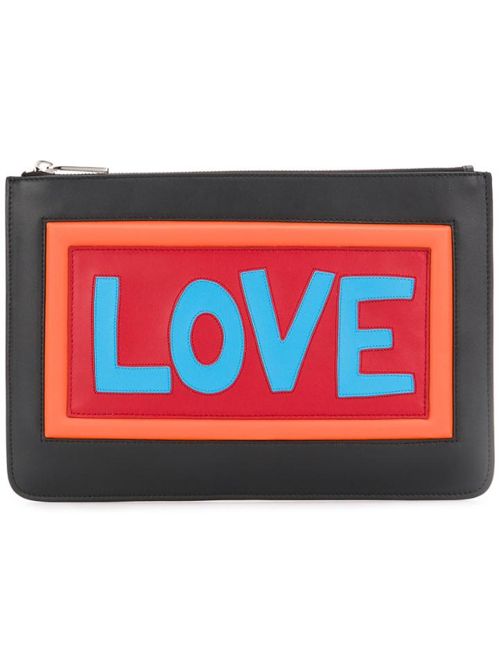 Fendi Love Clutch - Black