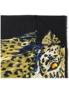 Sonia Rykiel Leopard Scarf - Black