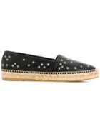 Saint Laurent Star Embellished Espadrilles - Black