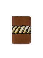 À La Garçonne Rope Print Wallet - Brown