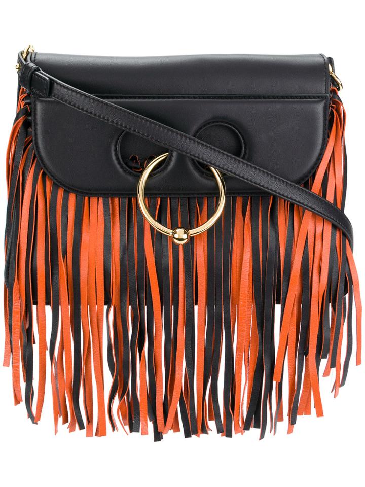 Jw Anderson Pierce Fringe Bag - Black